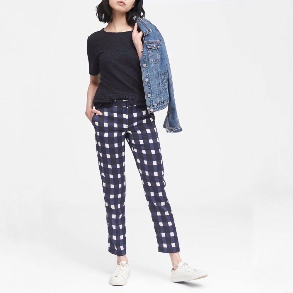 Banana Republic Avery Checkered Pants